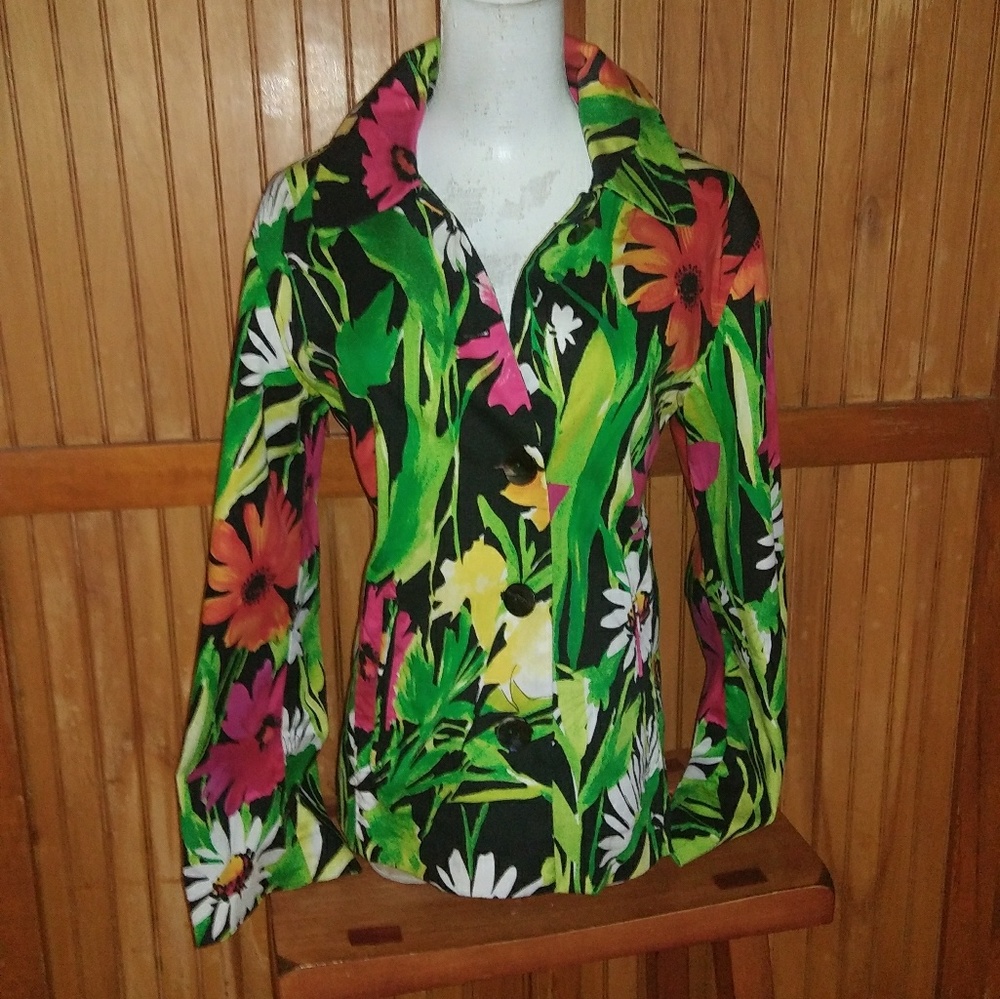 Chico's Bright Bright Bright Jacket
